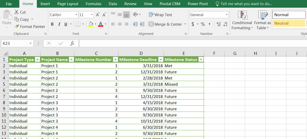 Power Query Dynamic Date Table